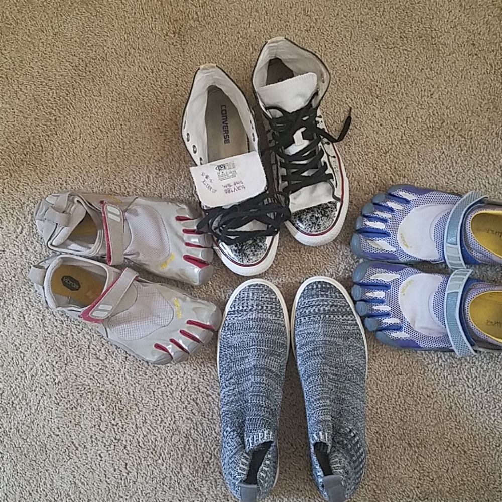 4 pairs casual gently worn shoes